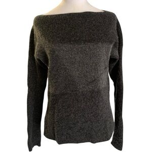Vince. Ombre Grey Women’sAdd XS Cashmere Wool Blend Fuzzy Boat Neck Sweater